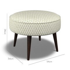 furniture brancaster footstool folia sage print dimension