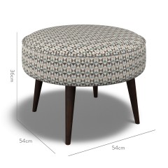 furniture brancaster footstool nala aqua weave dimension