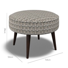 furniture brancaster footstool nala charcoal weave dimension