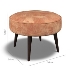 furniture brancaster footstool namatha rust print dimension