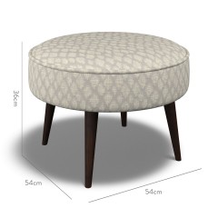 furniture brancaster footstool nia pebble weave dimension