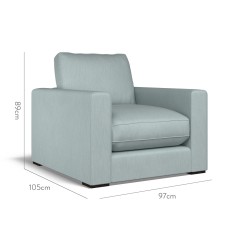 furniture cloud chair amina azure plain dimension