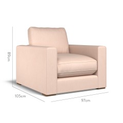 furniture cloud chair amina blush plain dimension