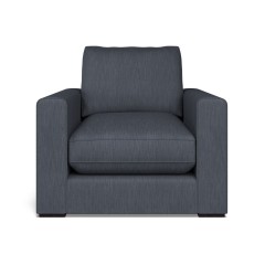 furniture cloud chair amina indigo plain front