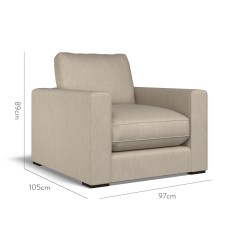 furniture cloud chair amina taupe plain dimension