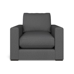 furniture cloud chair bisa charcoal plain front