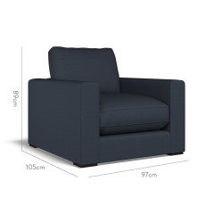 furniture cloud chair bisa indigo plain dimension