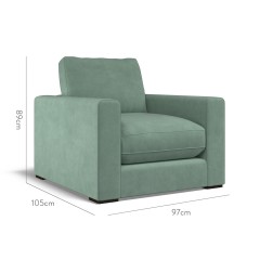 furniture cloud chair cosmos celadon plain dimension
