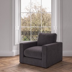 furniture cloud chair cosmos charcoal plain lifestyle