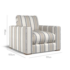 furniture cloud chair edo denim weave dimension
