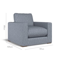 furniture cloud chair kalinda denim plain dimension