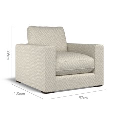 furniture cloud chair nia pebble weave dimension