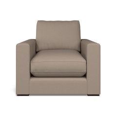 furniture cloud chair shani taupe plain front