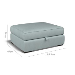furniture cloud storage footstool amina azure plain dimension