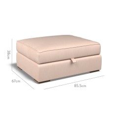 furniture cloud storage footstool amina blush plain dimension