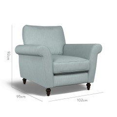 furniture ellery chair amina azure plain dimension