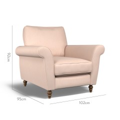 furniture ellery chair amina blush plain dimension