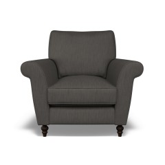 furniture ellery chair amina charcoal plain front