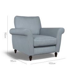 furniture ellery chair amina denim plain dimension