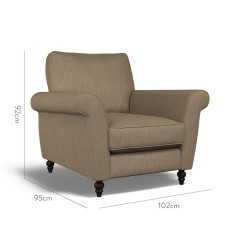 furniture ellery chair amina mocha plain dimension