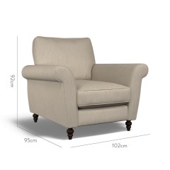 furniture ellery chair amina taupe plain dimension