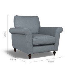 furniture ellery chair bisa denim plain dimension