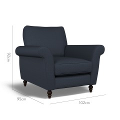 furniture ellery chair bisa indigo plain dimension
