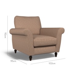 furniture ellery chair jina cinnabar weave dimension