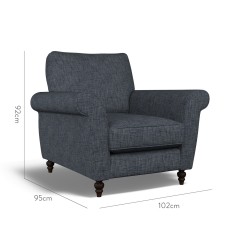 furniture ellery chair kalinda indigo plain dimension