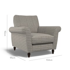 furniture ellery chair nala charcoal weave dimension
