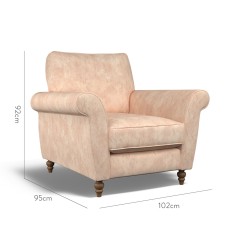 furniture ellery chair namatha rose print dimension