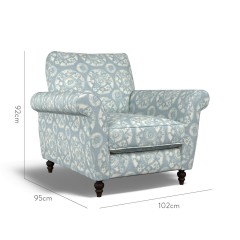 furniture ellery chair nubra denim print dimension