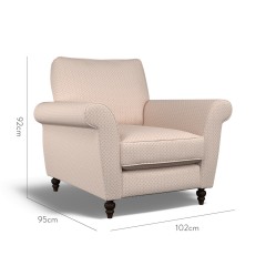 furniture ellery chair sabra blush weave dimension