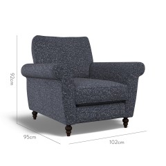 furniture ellery chair yana indigo weave dimension