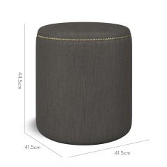 furniture malpaso footstool amina charcoal plain dimension