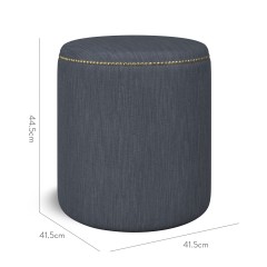 furniture malpaso footstool amina indigo plain dimension