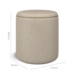 furniture malpaso footstool amina taupe plain dimension