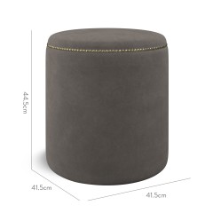 furniture malpaso footstool cosmos graphite plain dimension