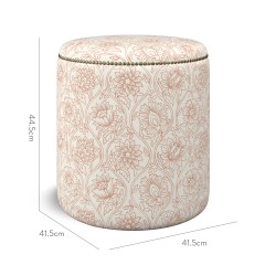 furniture malpaso footstool lotus bay rose print dimension