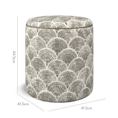 furniture malpaso footstool medina graphite print dimension