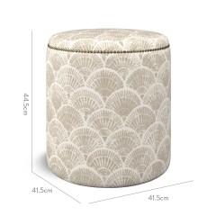 furniture malpaso footstool medina pebble print dimension