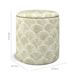 furniture malpaso footstool medina sage print dimension