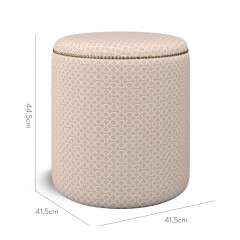 furniture malpaso footstool sabra blush weave dimension