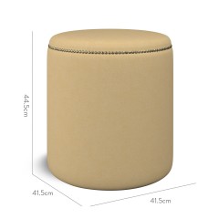 furniture malpaso footstool shani ochre plain dimension