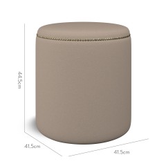 furniture malpaso footstool shani taupe plain dimension