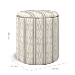 furniture malpaso footstool telia graphite print dimension