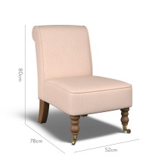furniture napa chair amina blush plain dimension