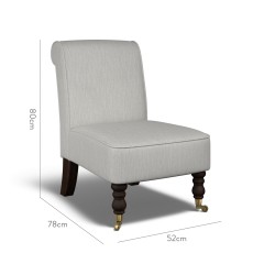 furniture napa chair amina smoke plain dimension