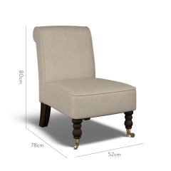 furniture napa chair amina taupe plain dimension