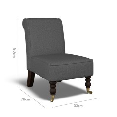 furniture napa chair bisa charcoal plain dimension